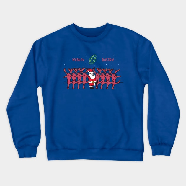 WGBH Boston Christmas Bumper (70's-80's) Crewneck Sweatshirt by Chewbaccadoll